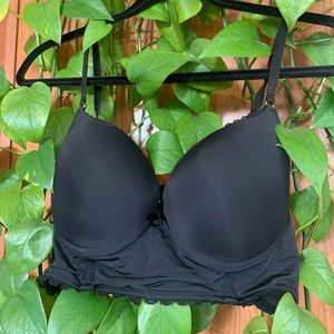 Black Balconette Bra